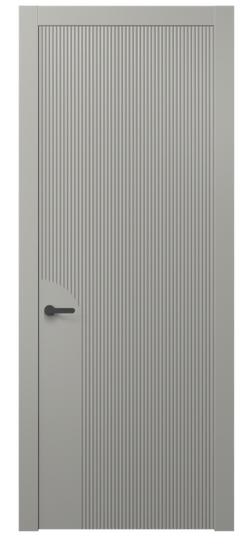 Дверь межкомнатная АКП 8625 МНСР. Цвет Матовый нейтральный серый. Материал Гладкая эмаль. Коллекция Dune. Картинка.