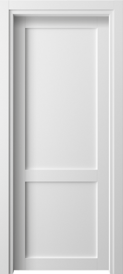 Дверь межкомнатная 2121 БШ. Цвет Белый шёлк. Материал Ciplex ламинатин. Коллекция Neo. Картинка.