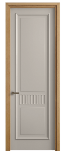 Дверь межкомнатная 6707 МСБЖ. Цвет Матовый светло-бежевый. Материал Гладкая эмаль. Коллекция Шарм. Картинка.