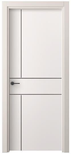 Дверь межкомнатная 4209 ПЭКС. Цвет ПЭТ кремово-серый. Материал ПЭТ. Коллекция Freedom. Картинка.
