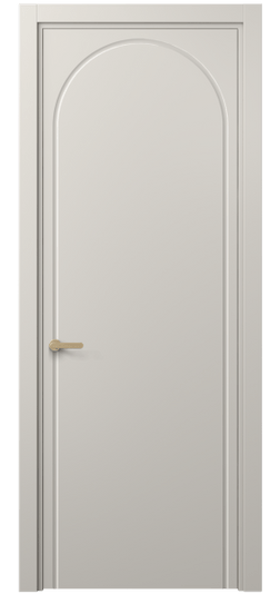 Дверь межкомнатная 8647 МОС. Цвет Матовый облачно-серый. Материал Гладкая эмаль. Коллекция Alba. Картинка.