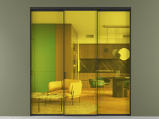 Перегородка Формато внутри проёма 3 створки