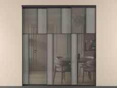 Перегородка Mosaic внутри проёма телескопик синхро 2