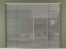 Перегородка Formato внутри проёма четырёхстворчатая