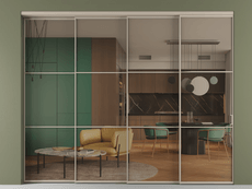 Перегородка Formato внутри проёма телескопик синхро 3