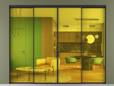 Перегородка Формато внутри проёма 4 створки