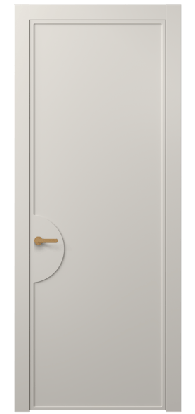 Дверь межкомнатная АКП 8604 МОС. Цвет Матовый облачно-серый. Материал Гладкая эмаль. Коллекция Frame. Картинка.